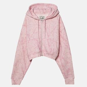 Dairy Boy Pink Woodland Camo Zip Up Hoodie (XL)